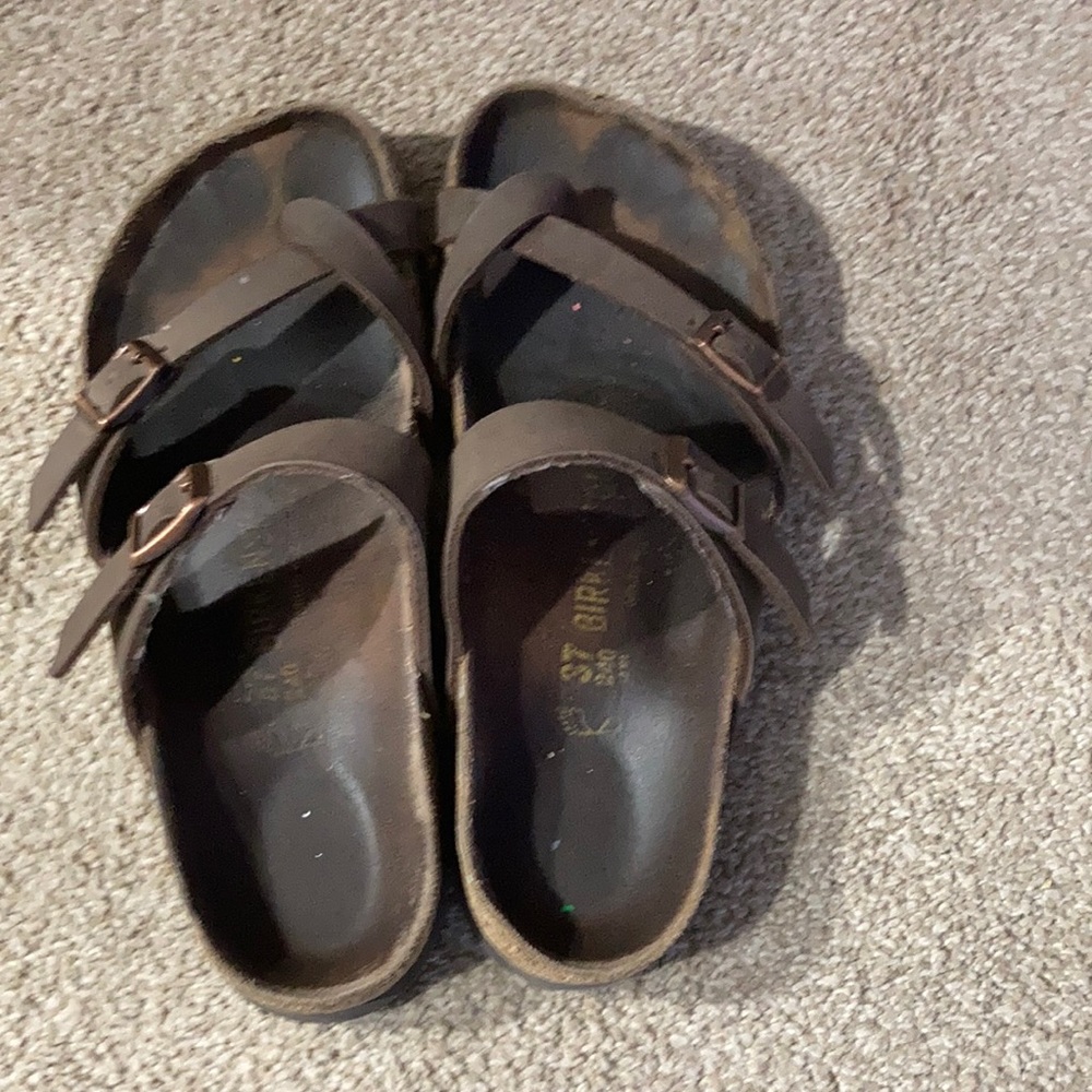 Very used hippie sandals
